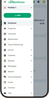 Calendar view in Landlord Vision property management software.